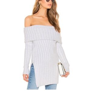 Revolve Indah Off Shoulder Cowl Neck Sweater NWT